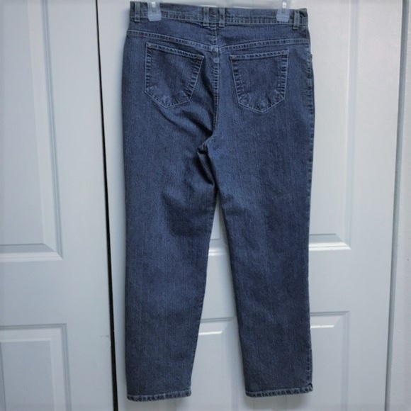 Gloria Vanderbilt Blue Jeans Size 16P Stretch - Picture 4 of 6